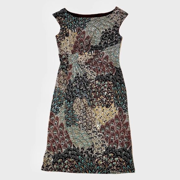 Dresses & Skirts - Peacock Paisley Dress. The colors pop beautifully in sunlight. wears right